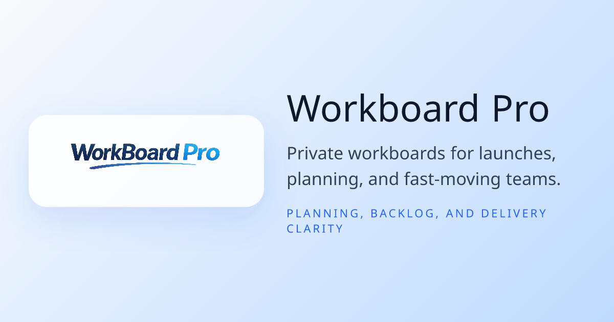 Workboard Pro